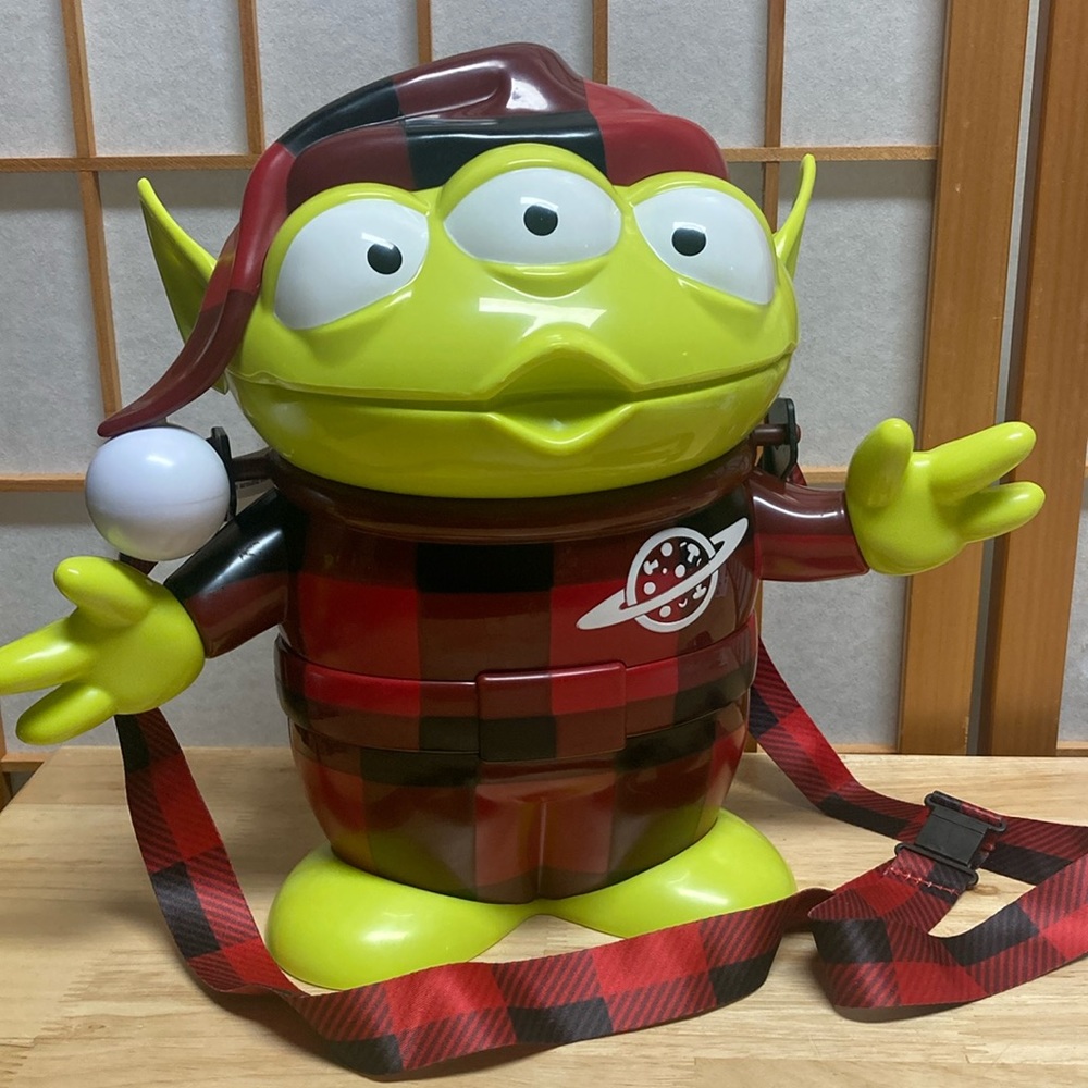 Disney Pixar Toy Story Alien Popcorn Bucket Plaid Pajamas